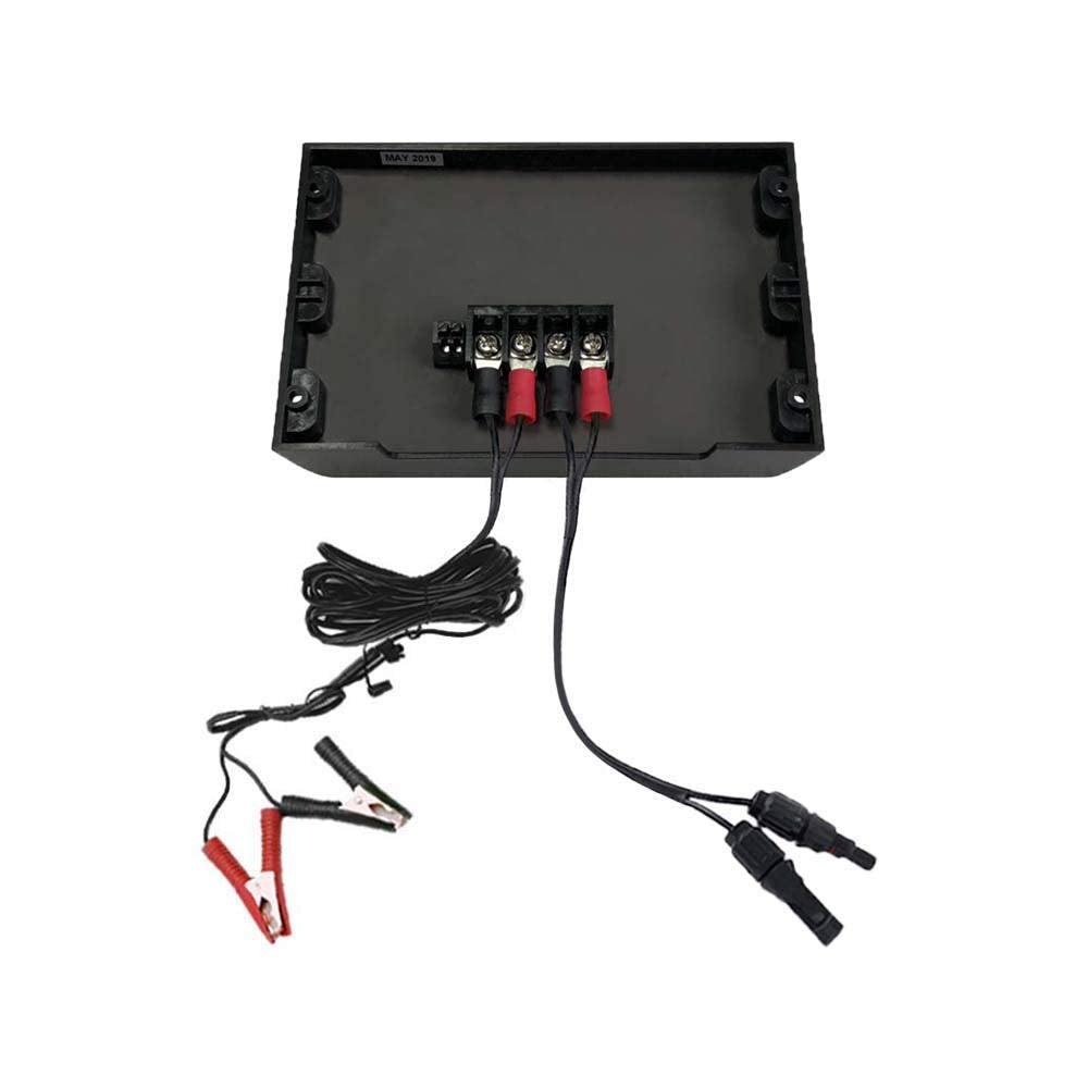 ProteusX 20A PWM Charge Controller w/ Alligator Clips & Solar Connector
