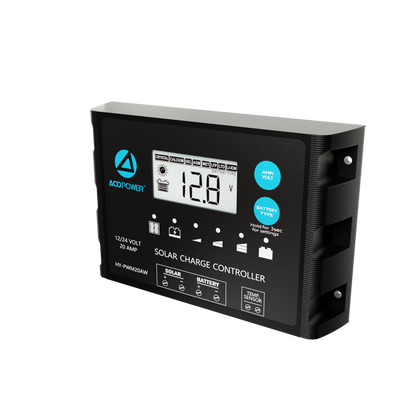 ProteusX 20A PWM Charge Controller w/ Alligator Clips & Solar Connector