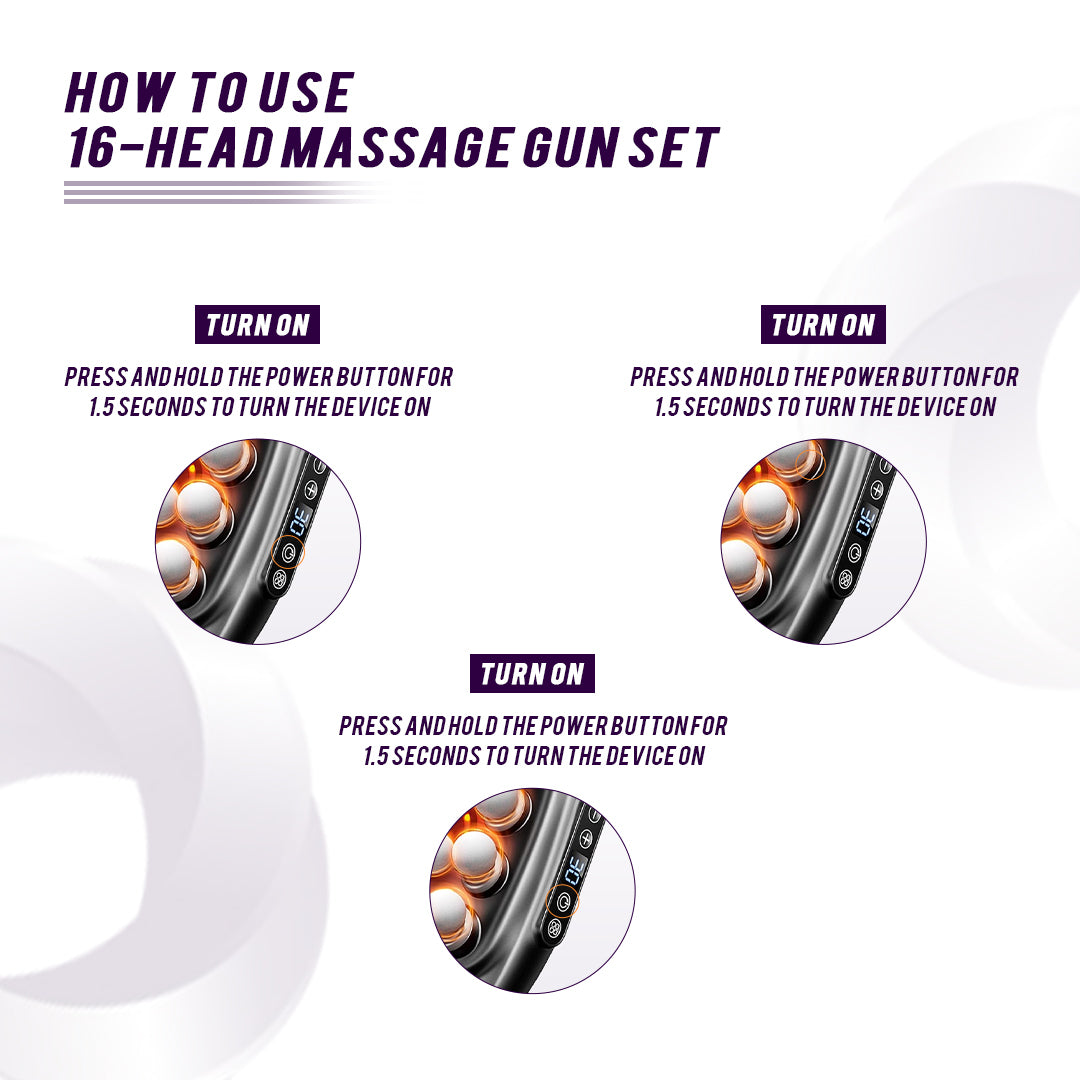 Multi-Head Massage Gun